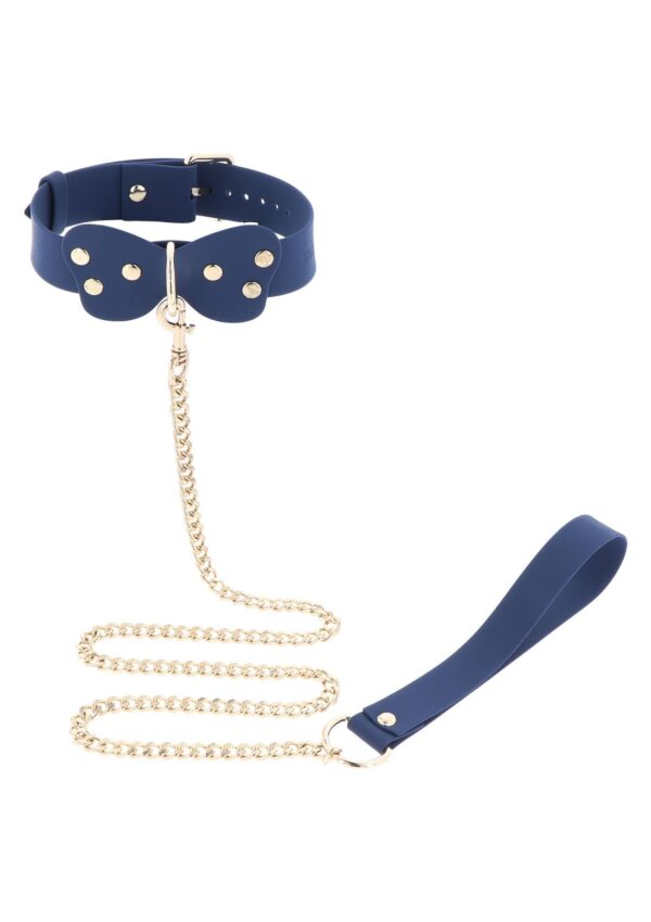 Silicone Collar and Leash Blue - obrazek 4