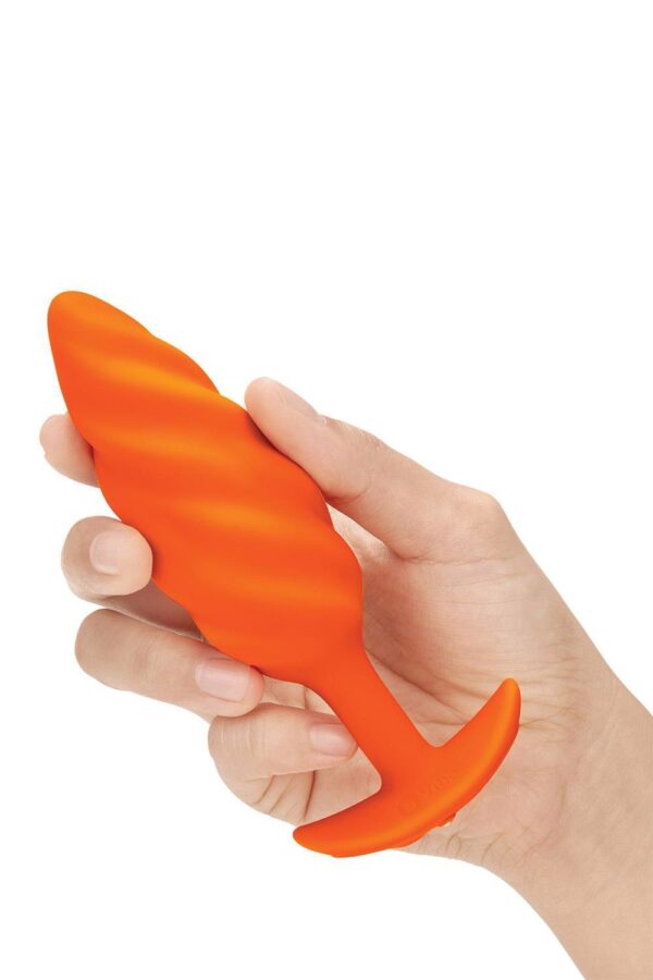 B VIBE SWIRL TEXTURE PLUG ORANGE - obrazek 4