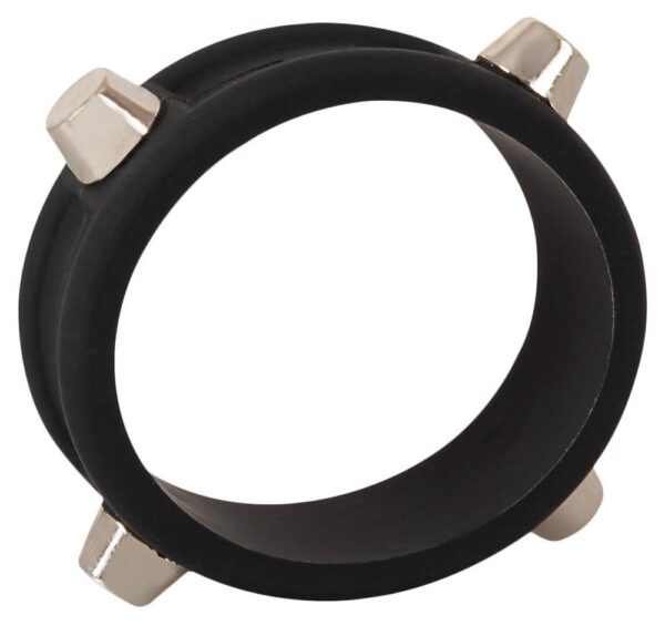 Rebel Cock Ring with Studs - obrazek 4