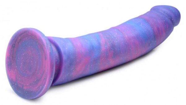 Magic Stick Silicone Dildo With Glitter   24 cm - obrazek 4