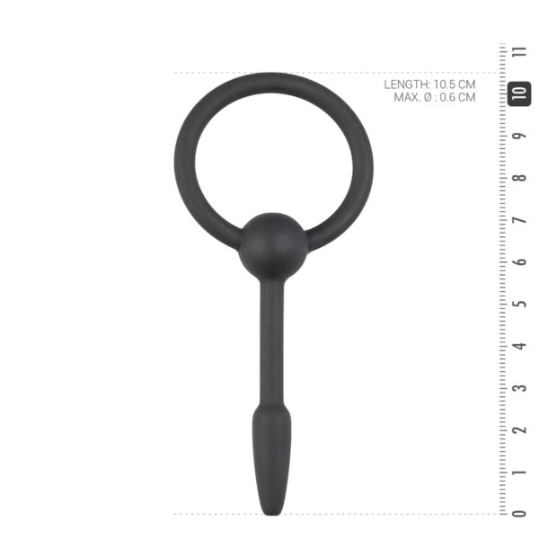 Small Silicone Penis Plug With Pull - obrazek 4