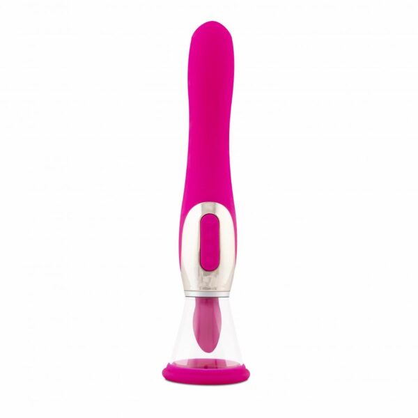 Pleasure Pump With G Spot Vibrator   Pink - obrazek 4