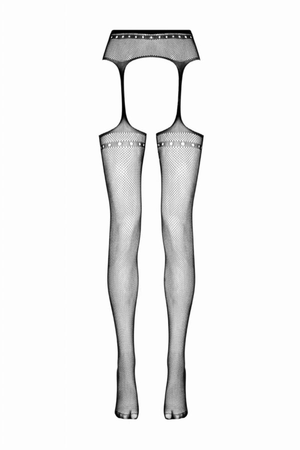 Suspender pantyhose Tula   Black - obrazek 4