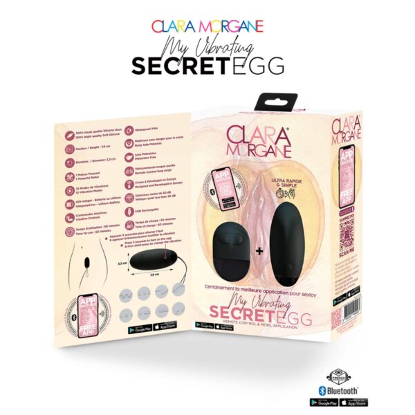 My Vibrating Secret EGG Black   App controlled - obrazek 4