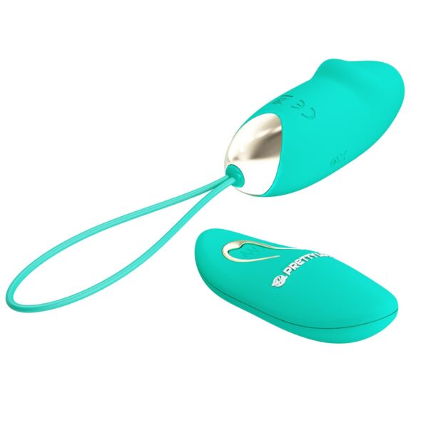 PRETTY LOVE   JULIA Dream chaser 2, Green, Wireless remote control 12 vibration functions - obrazek 3