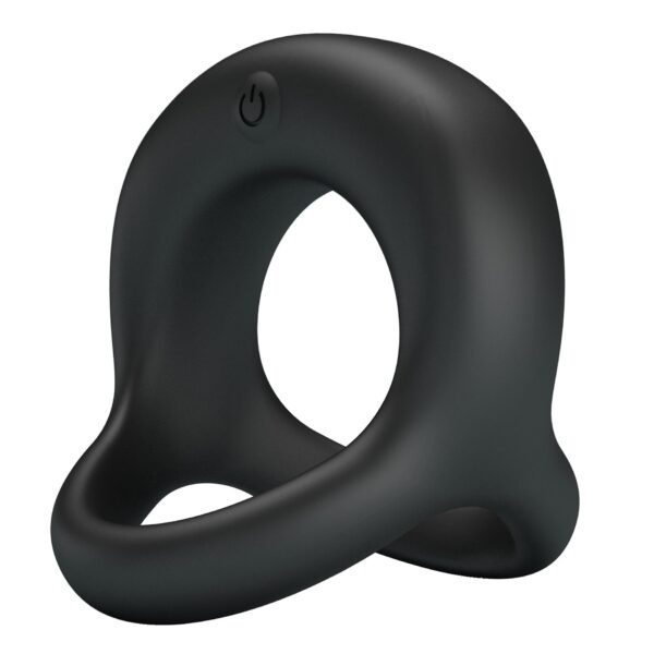 PRETTY LOVE   VIBRANT PENIS RING ELLIOTT Black, 10 vibration functions - obrazek 4