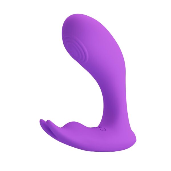 PRETTY LOVE   Idabelle Purple, 12 vibration functions 12 pulse wave settings Wireless remote control - obrazek 4