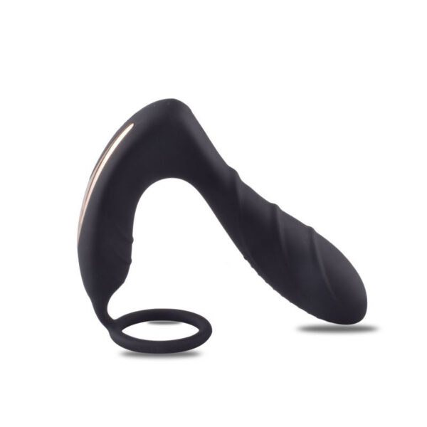 Stimolatore prostatico vibrante con anello fallico - obrazek 4