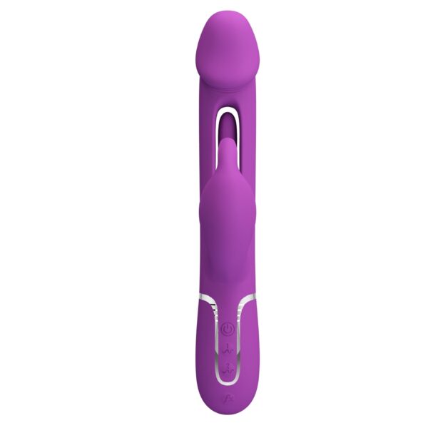 PRETTY LOVE   Kampas Purple, 7 vibration functions 4 licking settings - obrazek 4