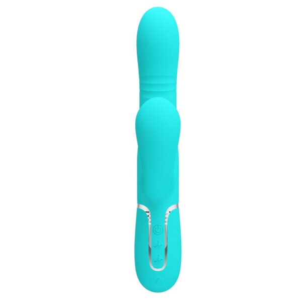 PRETTY LOVE   Mariana light blue, 7 vibration functions, 7 thrusting settings, 4 rolling functions, 4 nodding functions - obrazek 4