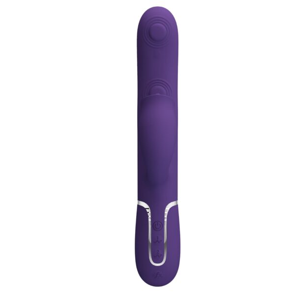 PRETTY LOVE   Gigi dark purple, 7 thumping functions 7 licking modes - obrazek 4