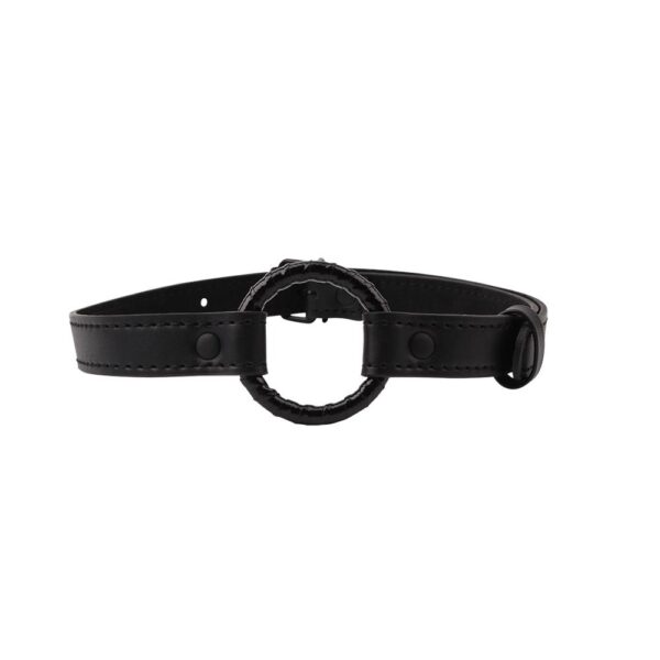 Black Metal O ring Gag - obrazek 4
