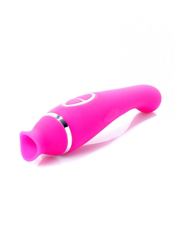 Vibrator HELEN Pink   12 vibration functions / 8 stimulation functions USB - obrazek 4