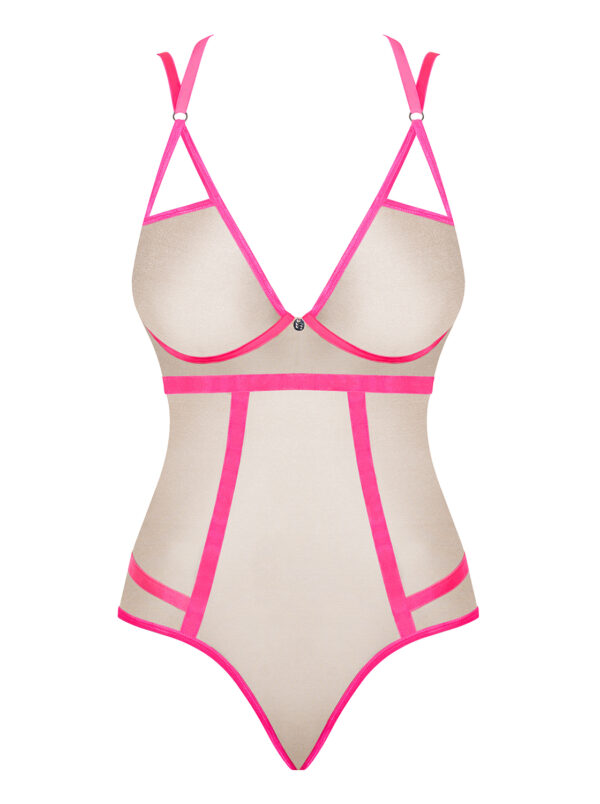 Bielizna Nudelia body różowe  S/M - obrazek 5