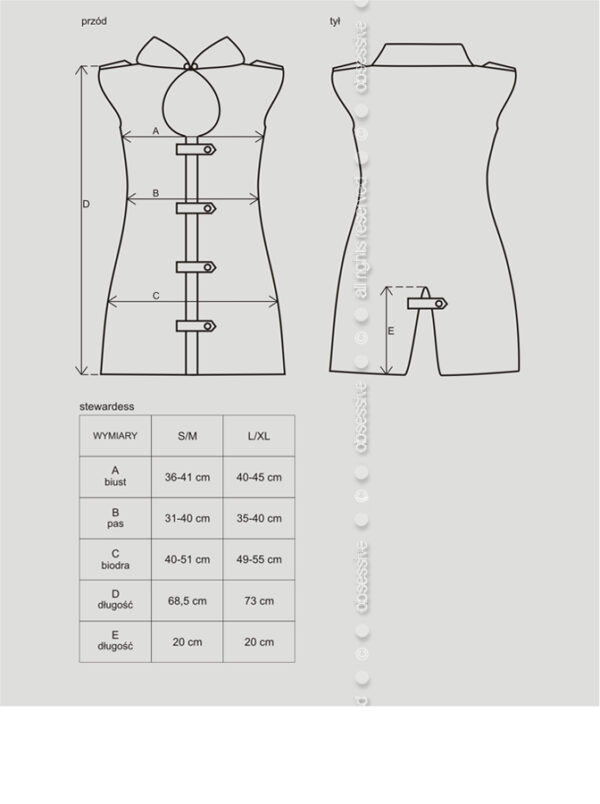 Bielizna Stewardess kostium  S/M - obrazek 5