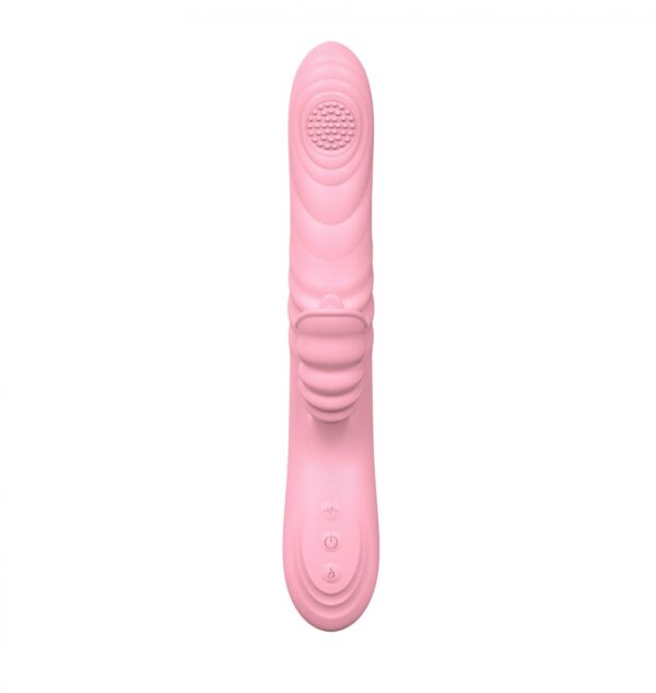 Wibrator Angelia, USB 3 functions of thrusting / 20 vibrations Flesh - obrazek 5