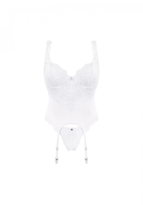 Bielizna Amor Blanco gorset i stringi biały L/XL - obrazek 5