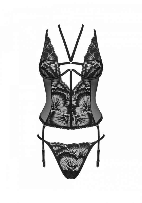Bielizna Alessya gorset czarny  XS/S - obrazek 5