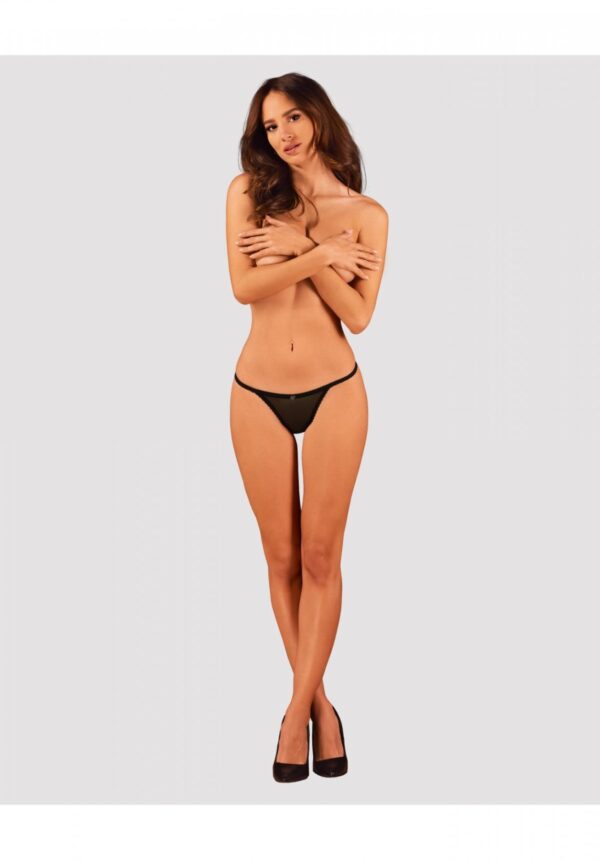 Celia Noir thong   XS/S - obrazek 5
