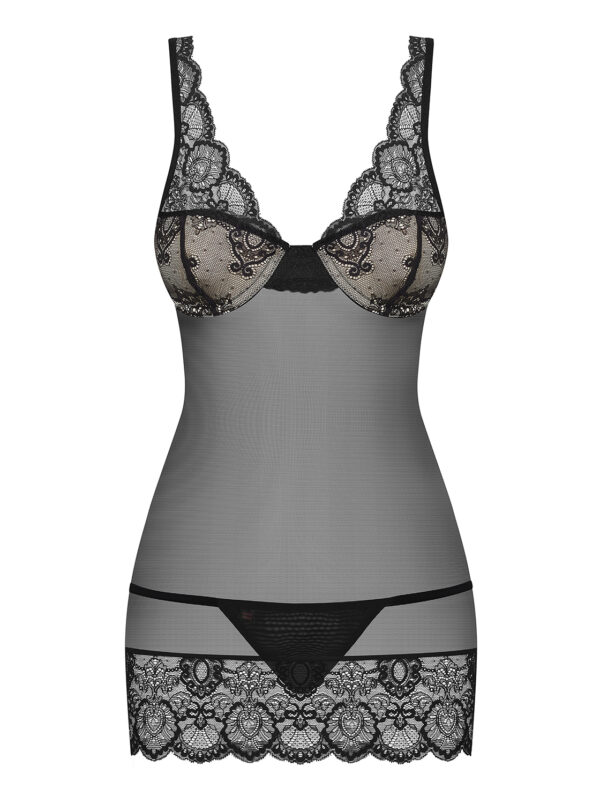 Bielizna 853 CHE 1 koszulka i stringi  S/M - obrazek 5