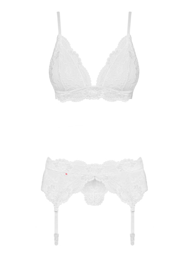Bielizna 810 SEG 2 komplet 3 częściowy biały  S/M - obrazek 5