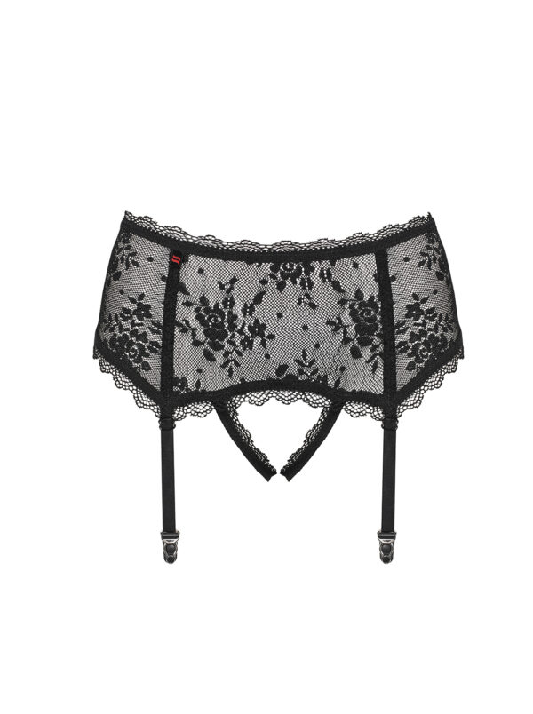 Bielizna Behindy pas do pończoch czarny  S/M - obrazek 5