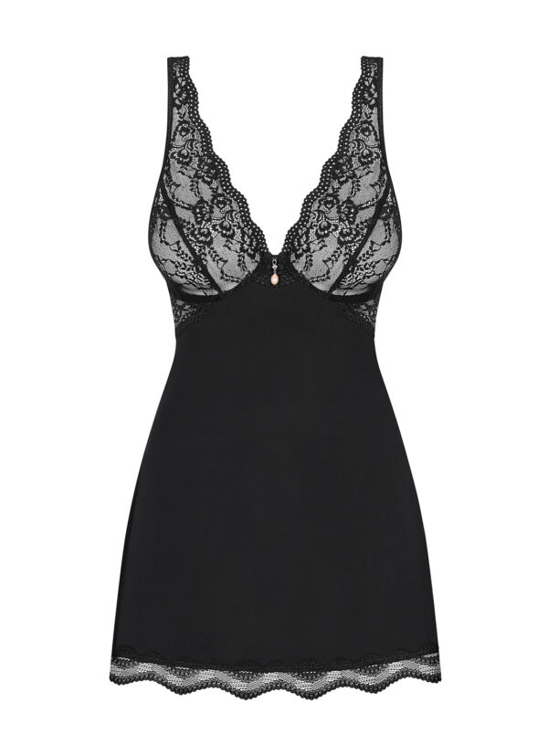 Bielizna Luvae babydoll i stringi Czarny  S/M - obrazek 5