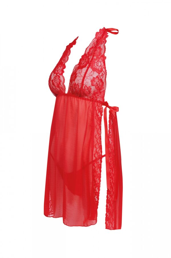 Bielizna  Belinda L/XL (Halka czerwona+ stringi) - obrazek 5