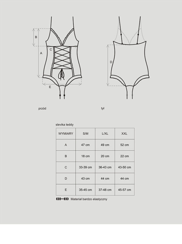 Bielizna Slevika body  S/M - obrazek 5