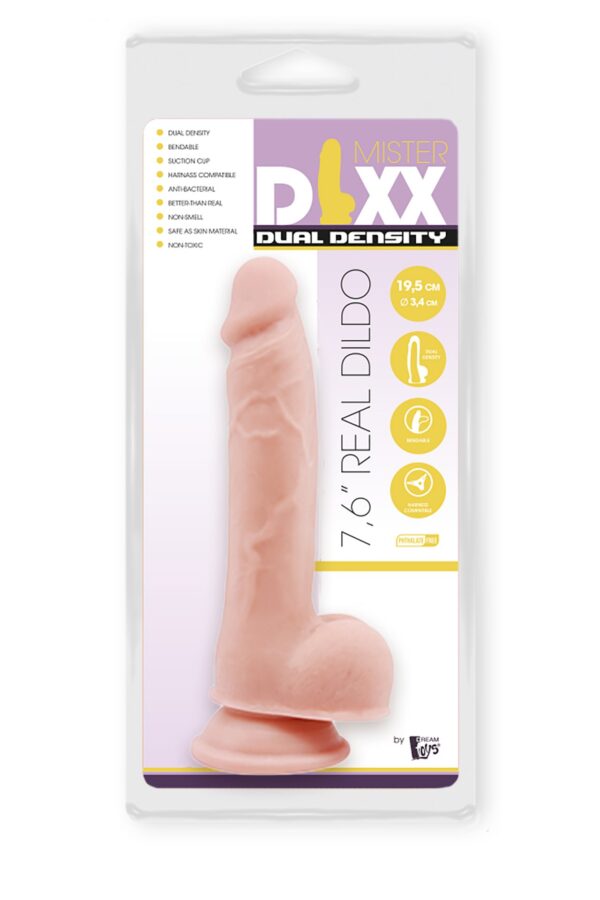 MR. DIXX 7.6INCH DUAL DENSITY DILDO - obrazek 5
