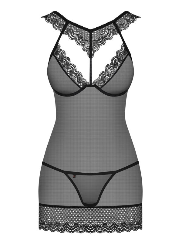 Bielizna 857 CHE 1 koszulka i stringi  S/M - obrazek 5