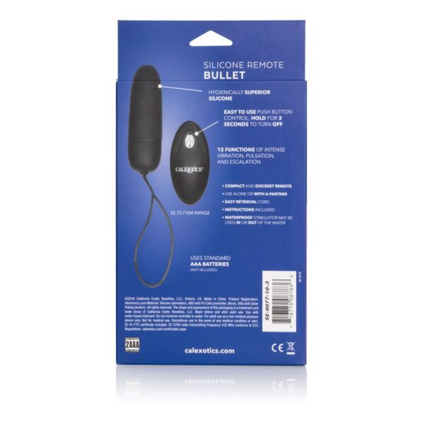 Silicone Remote Bullet Black - obrazek 5
