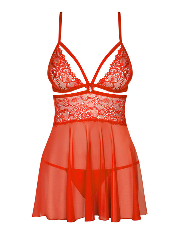 Bielizna 838 BAB 3 babydoll i stringi L/XL - obrazek 5