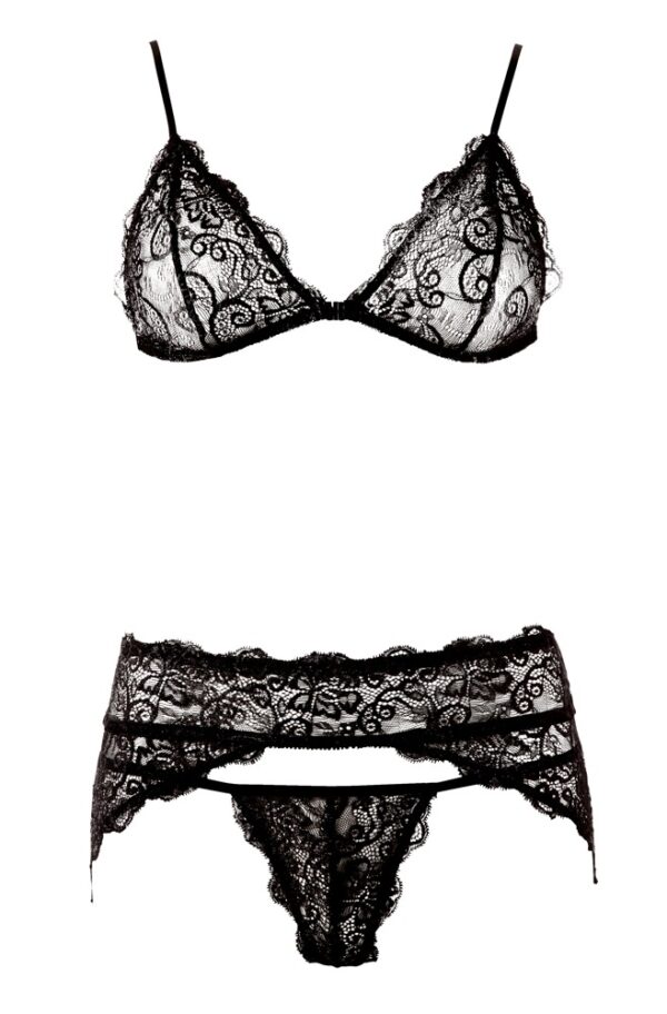 Lace Suspender Set M - obrazek 5