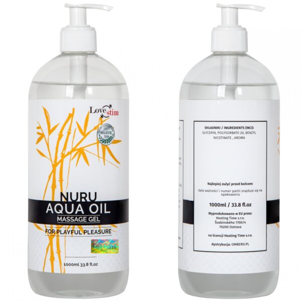 Olejek NURU AQUA OIL 1000ml - obrazek 5
