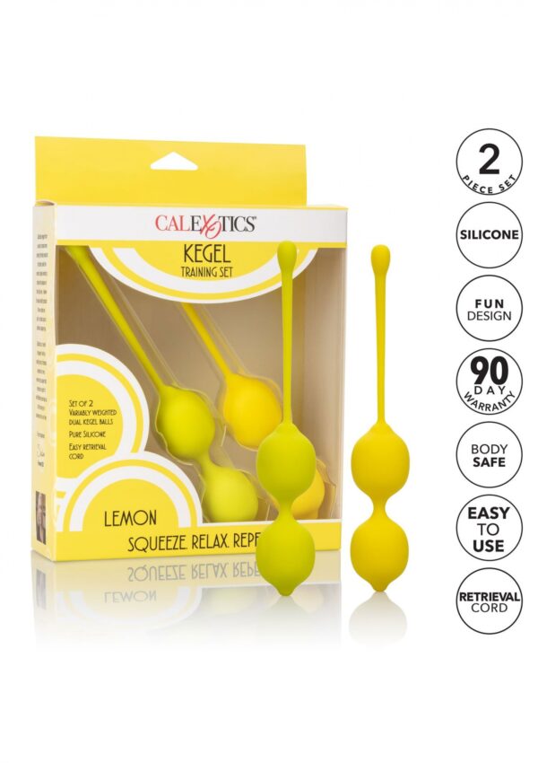 Kegel Training Set Lemon Yellow - obrazek 5