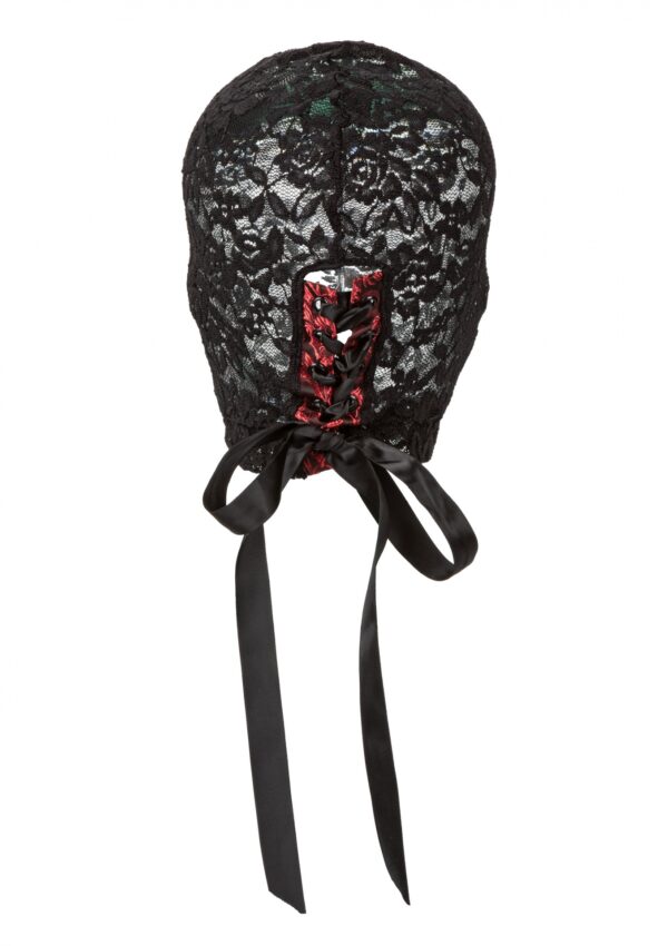 Scandal Corset Lace Hood Black - obrazek 5