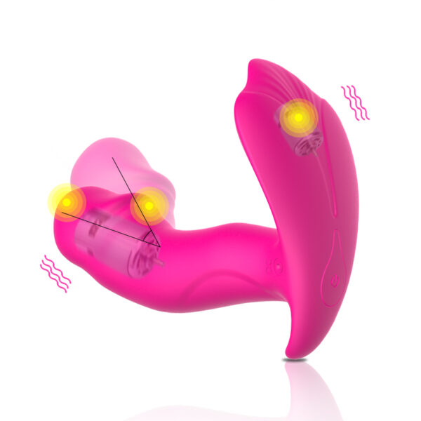 Stymulator Silicone Panty Vibrator and Pulsator USB 10 Function / Heating - obrazek 5