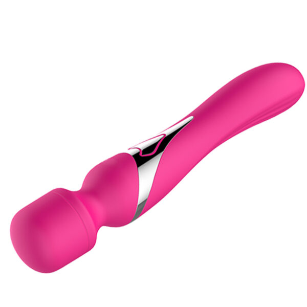 Stymulator   B   Series   Silicone Dual Massager Pulsator USB 7+7 Function (Pink) - obrazek 5
