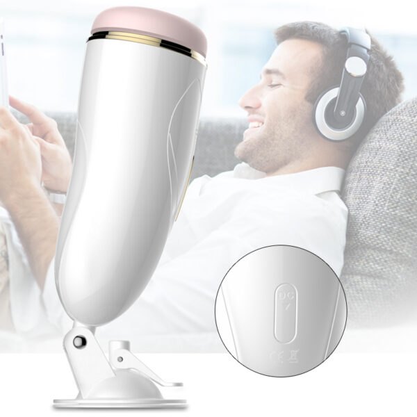 Masturbator Vibrating Masturbation Cup USB 7 + Interactive Function / Talk Mode - obrazek 5
