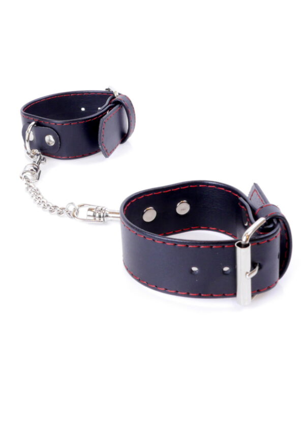 Fetish B   Series Handcuffs 3 cm Red Lline - obrazek 5