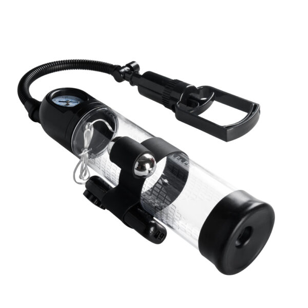 Pompka Powerpump MASTER Vibrating   Black&Clear - obrazek 5