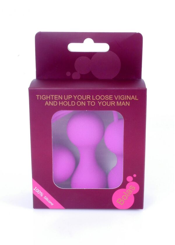Kulki Silicone Kegal Balls Set   Purple - obrazek 5