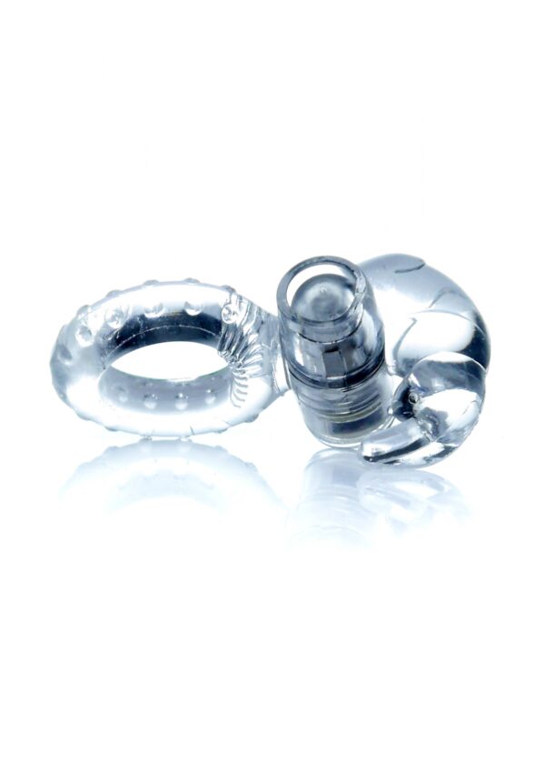Pierścień Rabbit Vibro CockRing Clear - obrazek 5