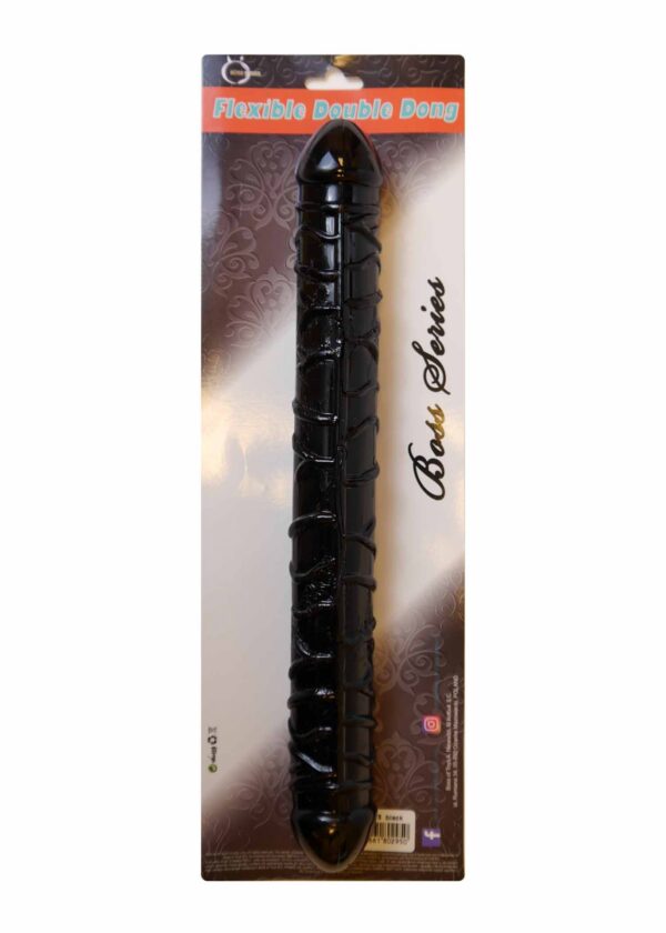 Dildo Flexible Double Dong   Black - obrazek 5