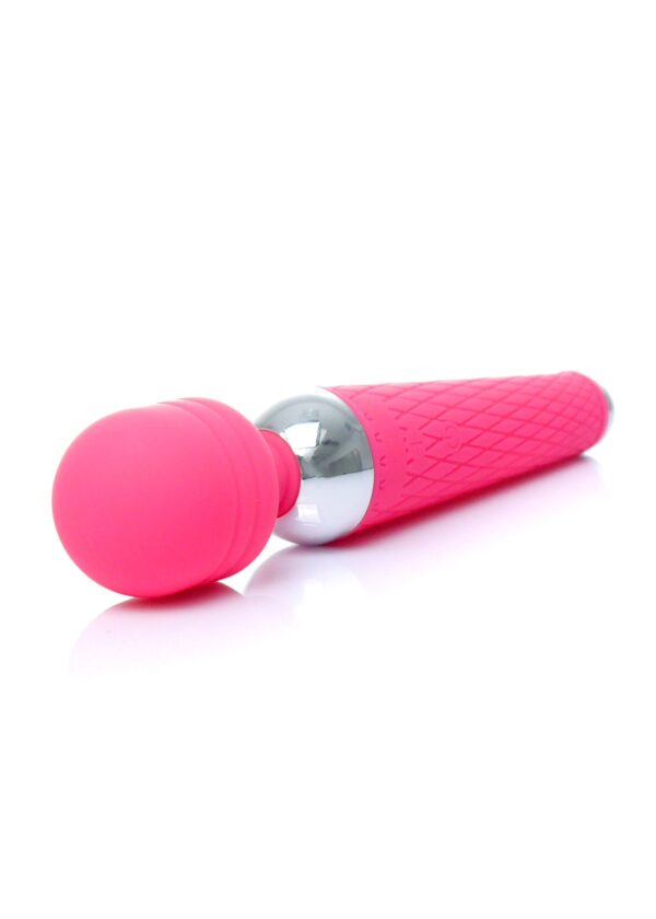 Stymulator Power Massager Wand USB Pink 10 funkcji - obrazek 5