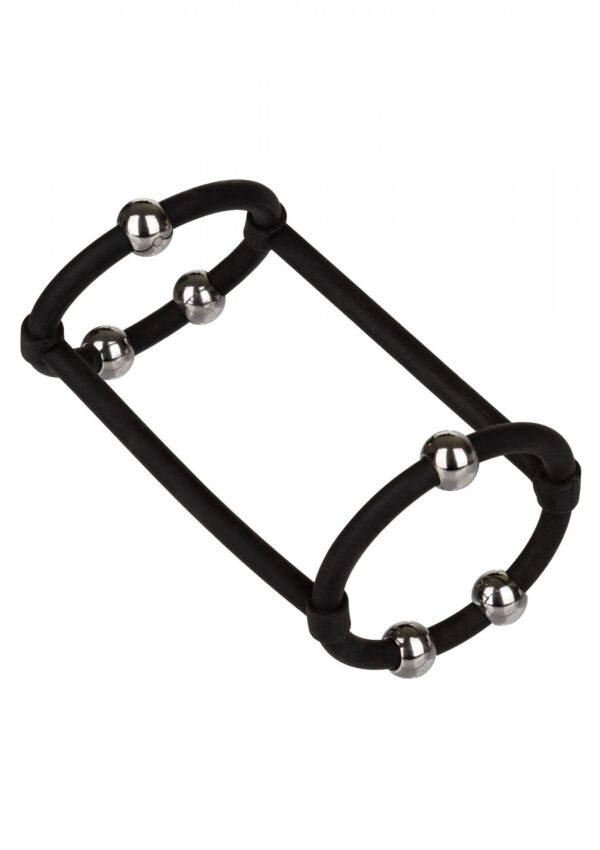 Beaded Silicone Enhancer Cage Black - obrazek 5