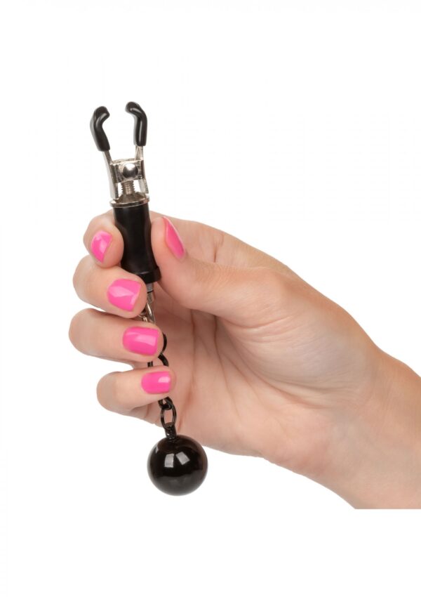 Weighted Twist Nipple Clamps Silver - obrazek 5