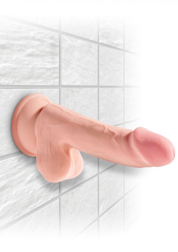 3D Cock with Balls 6.5 inch Light skin tone - obrazek 5