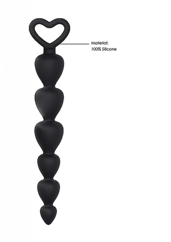 Silicone Anal Beads   Black - obrazek 5